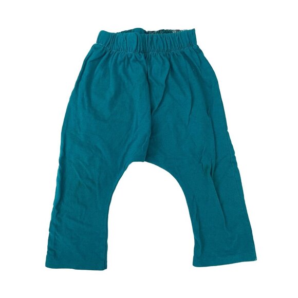 Joyaltee Harem Upcycled Pants Teal 18.5" fits as 3T - Picture 2 of 5